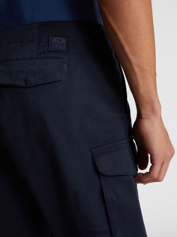 GABARDINE CARGO SHORTS RANGER 1937 Navy blue Clothing Men X20HV1085 North Sails