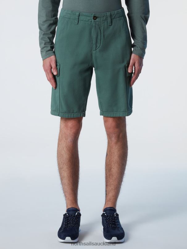 ORGANIC COTTON CARGO SHORTS Military green Clothing Men X20HV362 North Sails