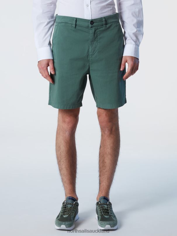 ORGANIC COTTON CHINO SHORTS Military green Clothing Men X20HV354 North Sails
