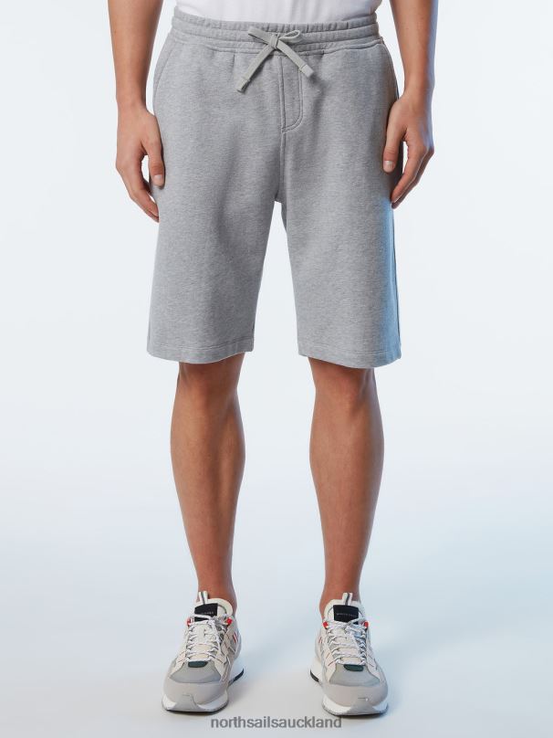SWEAT SHORTS WITH LOGO POCKET Grey melange Clothing Men X20HV360 North Sails