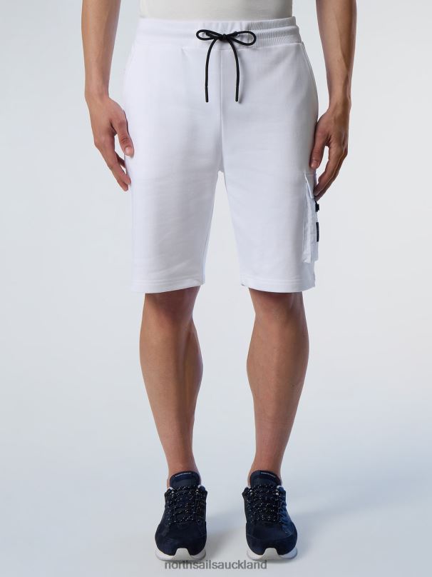 SWEAT SHORTS WITH SIDE POCKET White Clothing Men X20HV369 North Sails