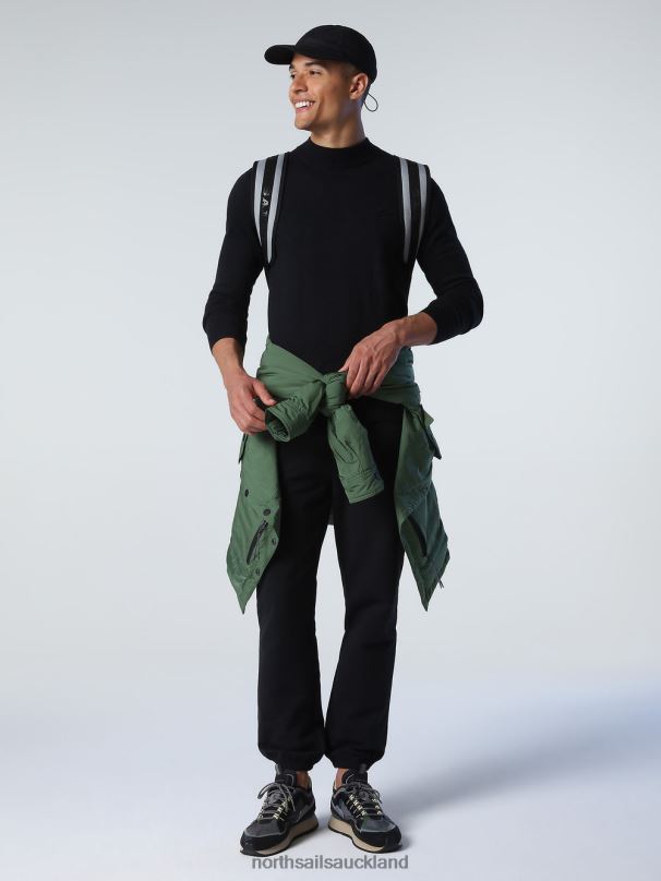 COTTON AND WOOL JUMPER Black Clothing Men X20HV902 North Sails