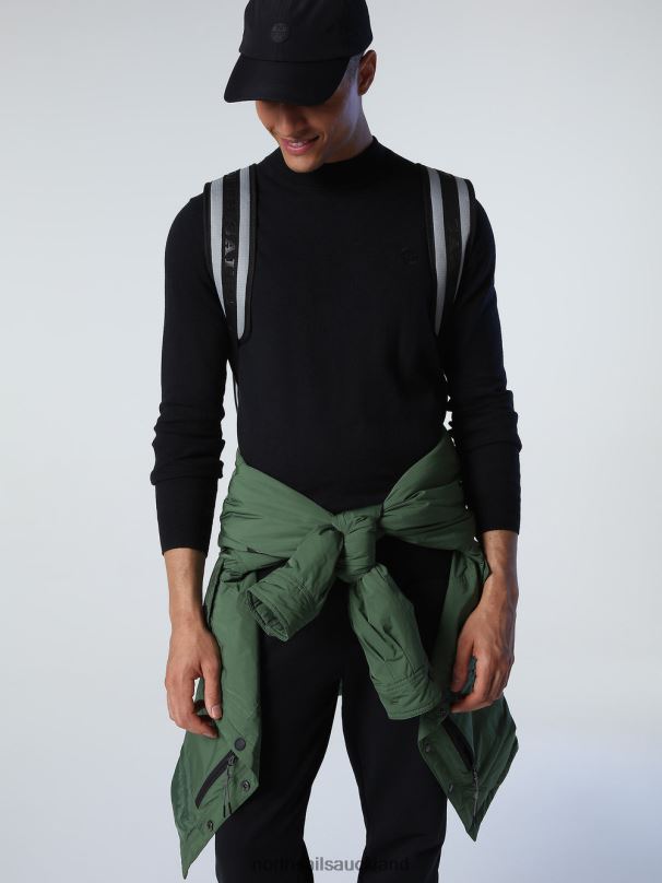 COTTON AND WOOL JUMPER Black Clothing Men X20HV902 North Sails