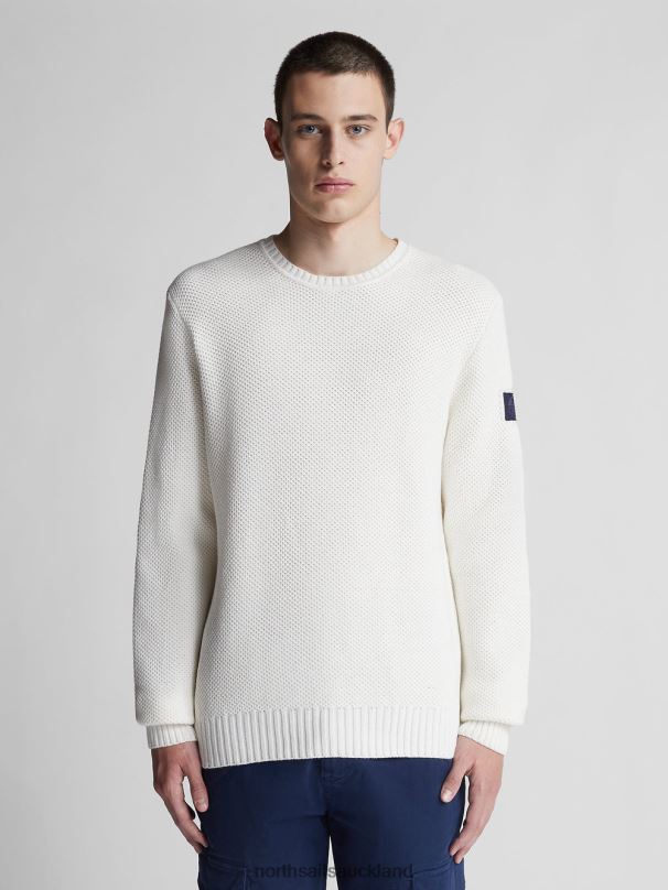 COTTON AND WOOL JUMPER Marshmallow Clothing Men X20HV1307 North Sails