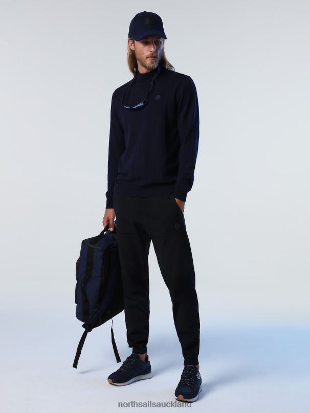 COTTON AND WOOL JUMPER Navy blue Clothing Men X20HV901 North Sails