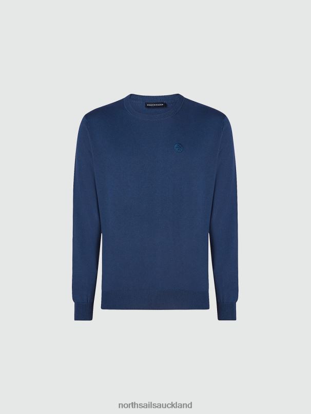 CREW-NECK JUMPER Dark denim Clothing Men X20HV907 North Sails