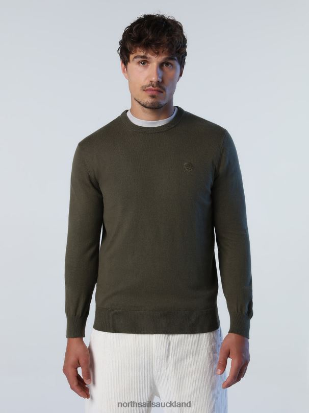 CREW-NECK JUMPER Ivy green Clothing Men X20HV905 North Sails