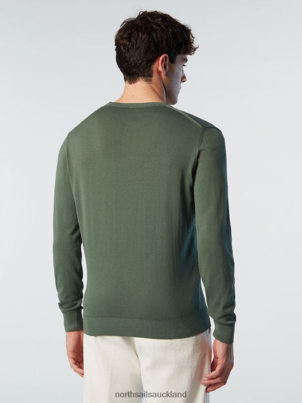 CREW-NECK JUMPER NEW Military green Clothing Men X20HV255 North Sails
