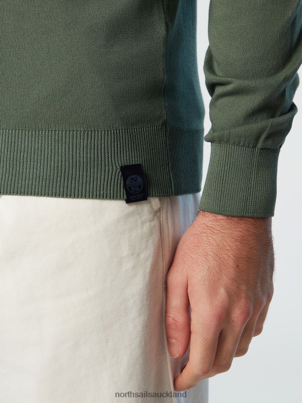 CREW-NECK JUMPER NEW Military green Clothing Men X20HV255 North Sails