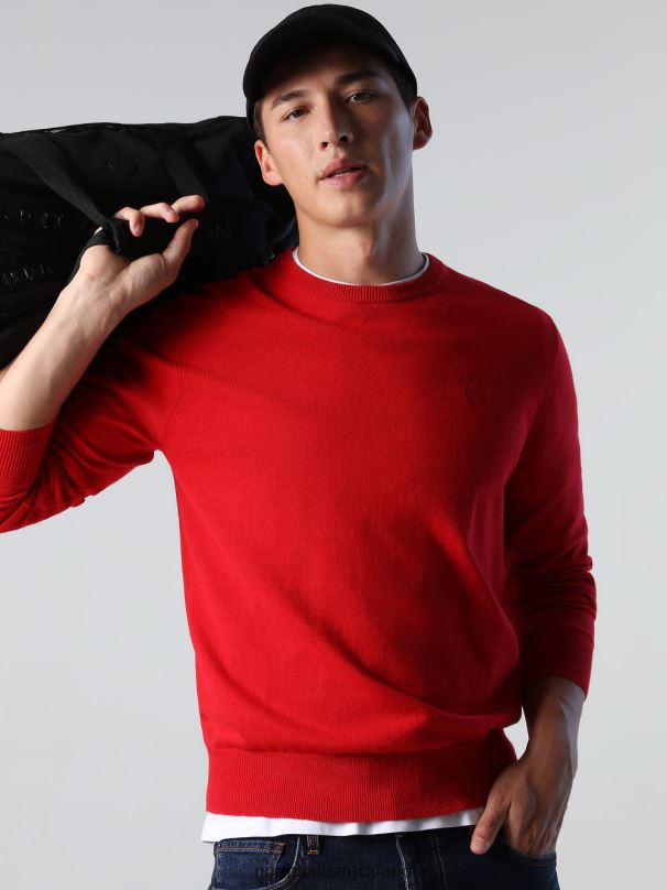 CREW-NECK JUMPER NEW Red Clothing Men X20HV903 North Sails