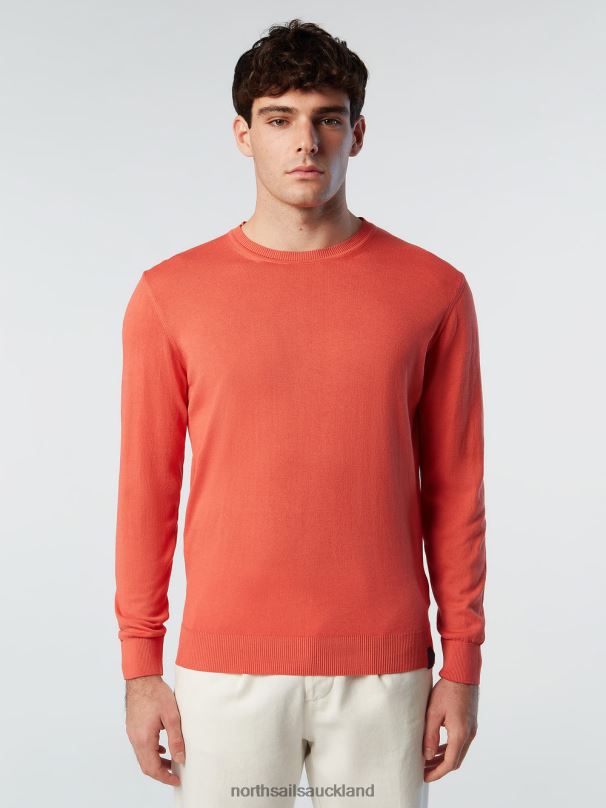 CREW-NECK JUMPER NEW Spiced coral Clothing Men X20HV252 North Sails