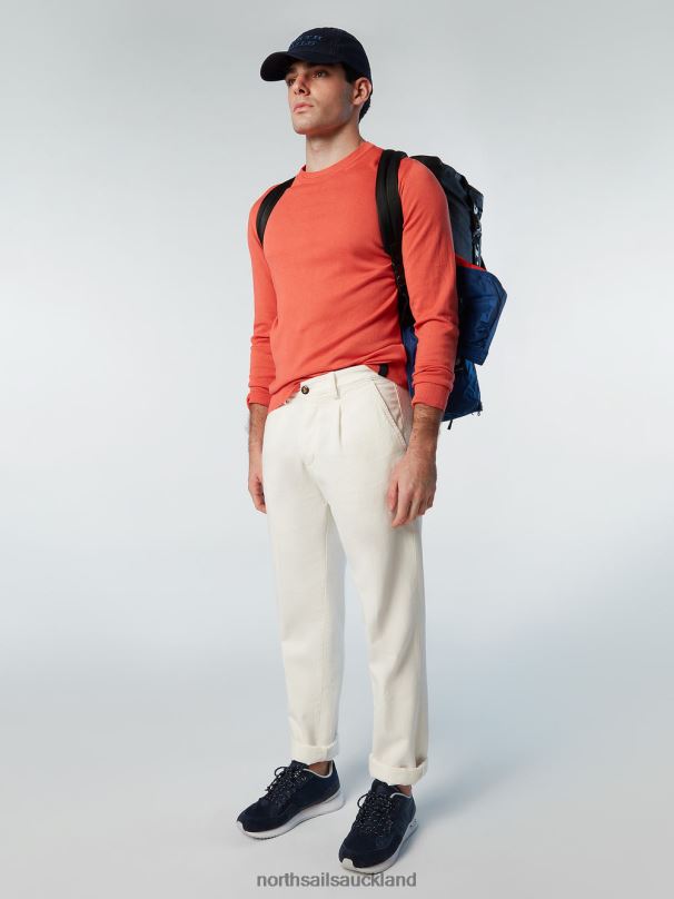 CREW-NECK JUMPER NEW Spiced coral Clothing Men X20HV252 North Sails