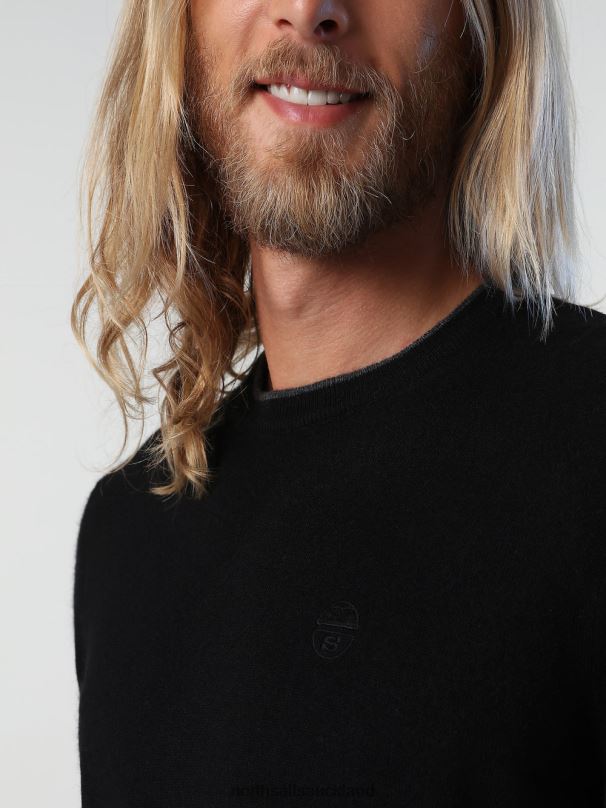 ECO CASHMERE JUMPER Black Clothing Men X20HV894 North Sails