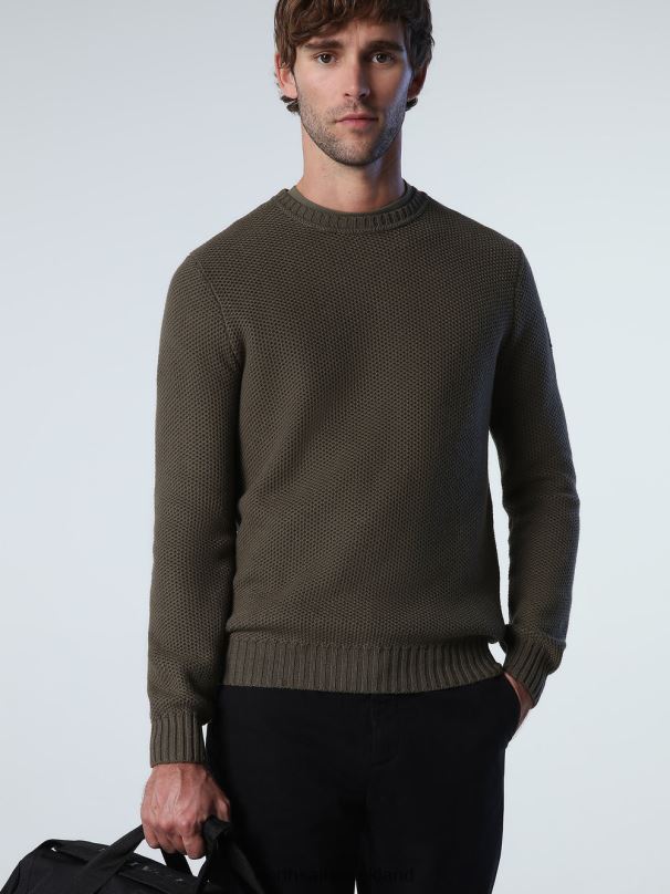 HONEYCOMB STITCH JUMPER Ivy green Clothing Men X20HV896 North Sails