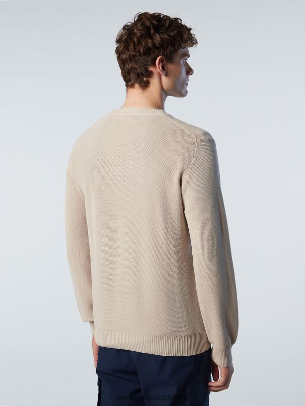 ORGANIC COTTON CREW-NECK Beige Clothing Men X20HV242 North Sails