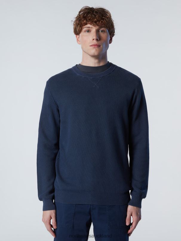 ORGANIC COTTON CREW-NECK Navy blue Clothing Men X20HV244 North Sails