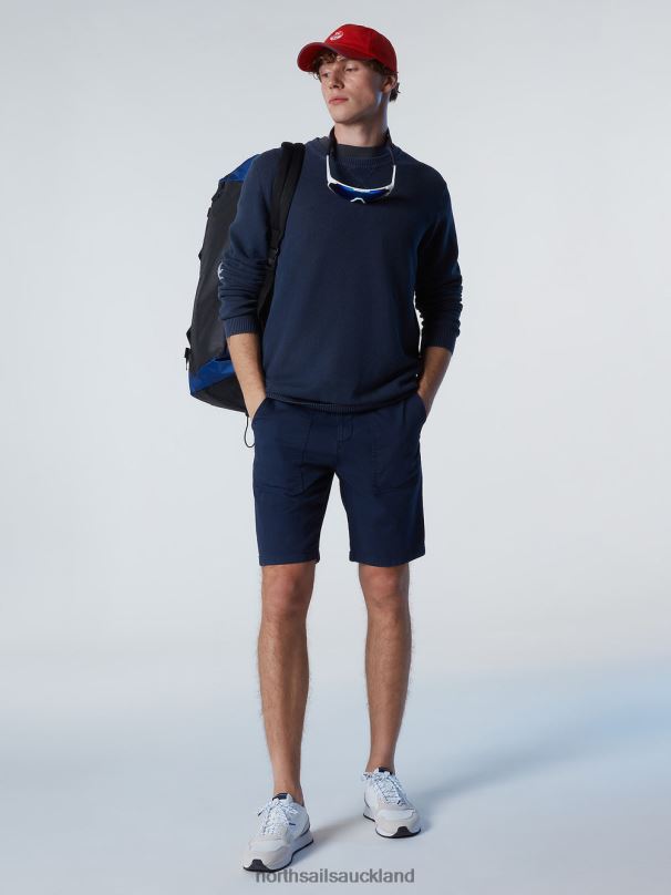 ORGANIC COTTON CREW-NECK Navy blue Clothing Men X20HV244 North Sails