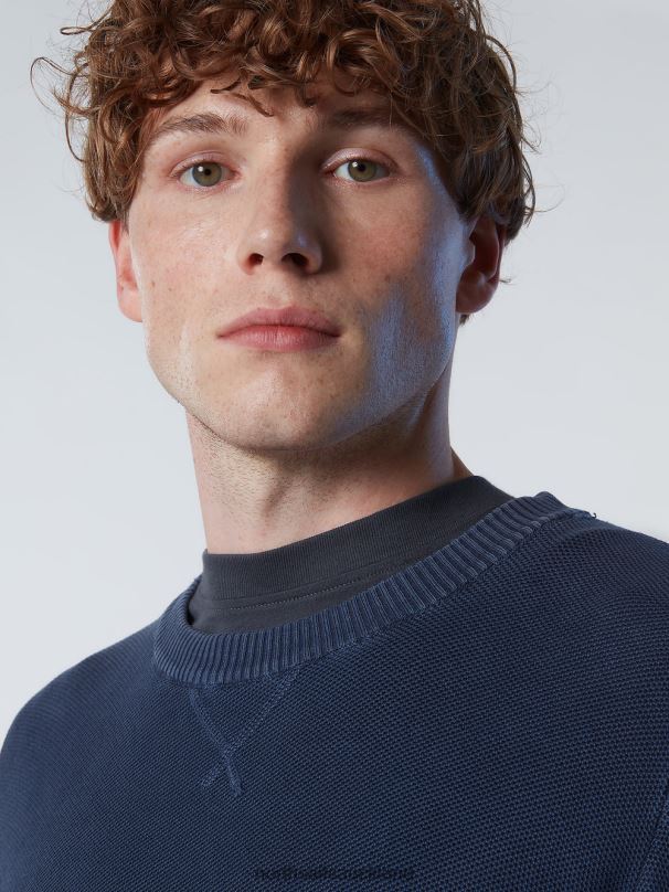 ORGANIC COTTON CREW-NECK Navy blue Clothing Men X20HV244 North Sails