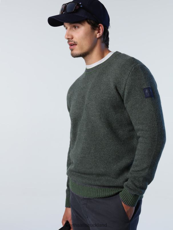 RECYCLED WOOL JUMPER Ivy green Clothing Men X20HV989 North Sails