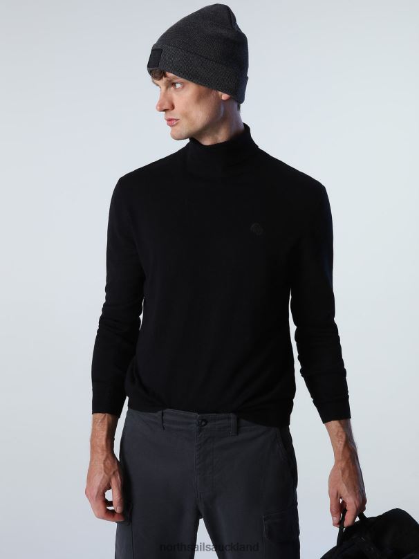 TURTLENECK JUMPER Black Clothing Men X20HV880 North Sails