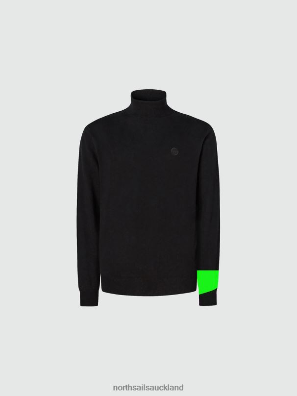 TURTLENECK JUMPER Black Clothing Men X20HV880 North Sails