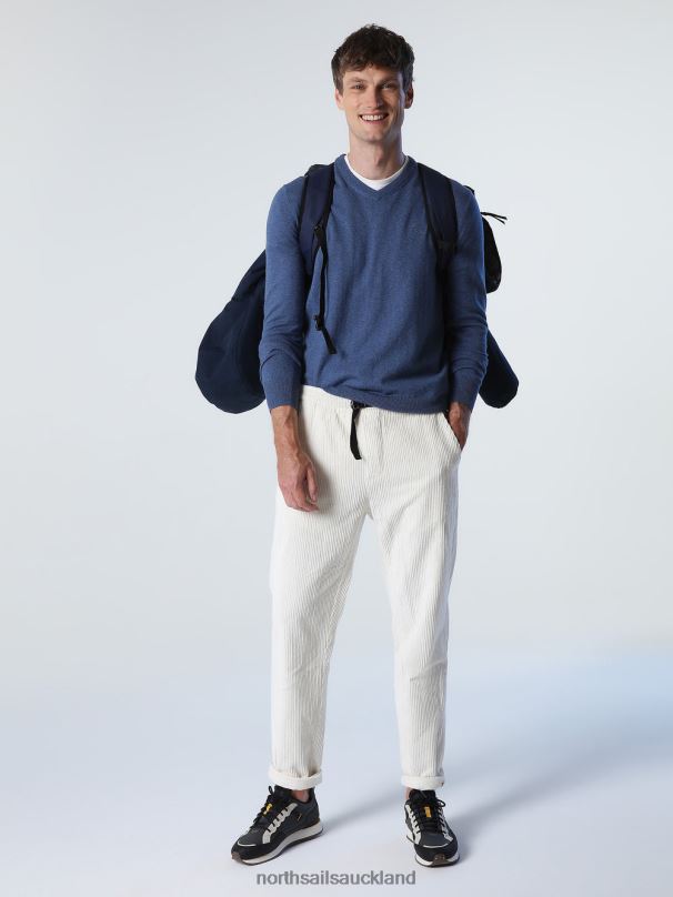 V-NECK JUMPER Dark denim Clothing Men X20HV777 North Sails