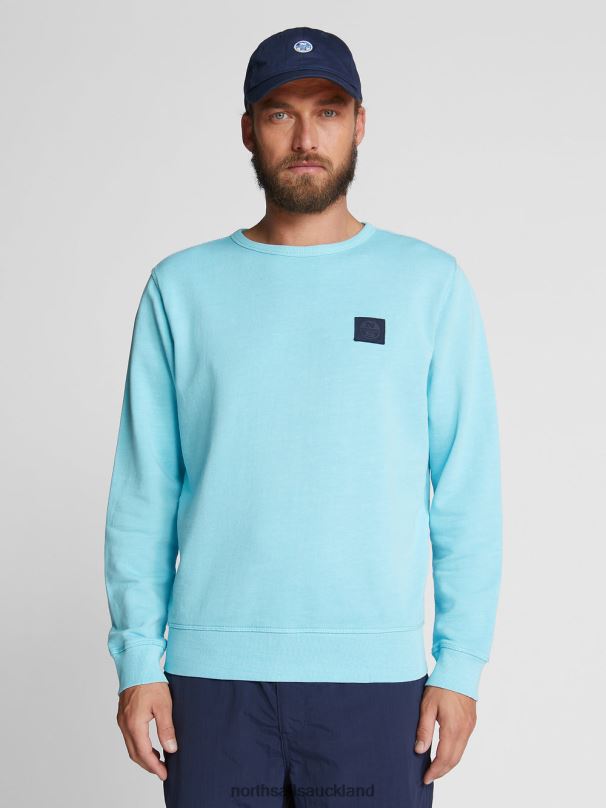 CREW-NECK SWEATSHIRT Sky blue Clothing Men X20HV1281 North Sails