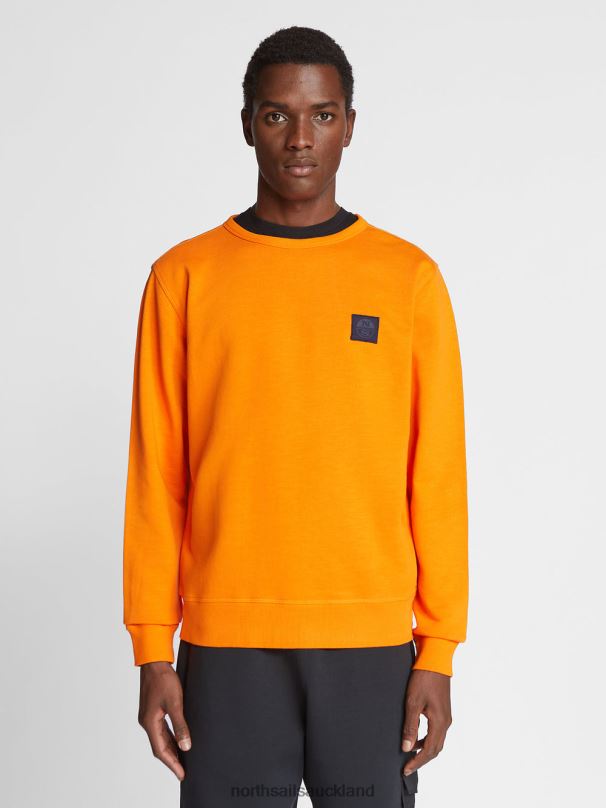 CREW-NECK SWEATSHIRT Vibrant orange Clothing Men X20HV1280 North Sails