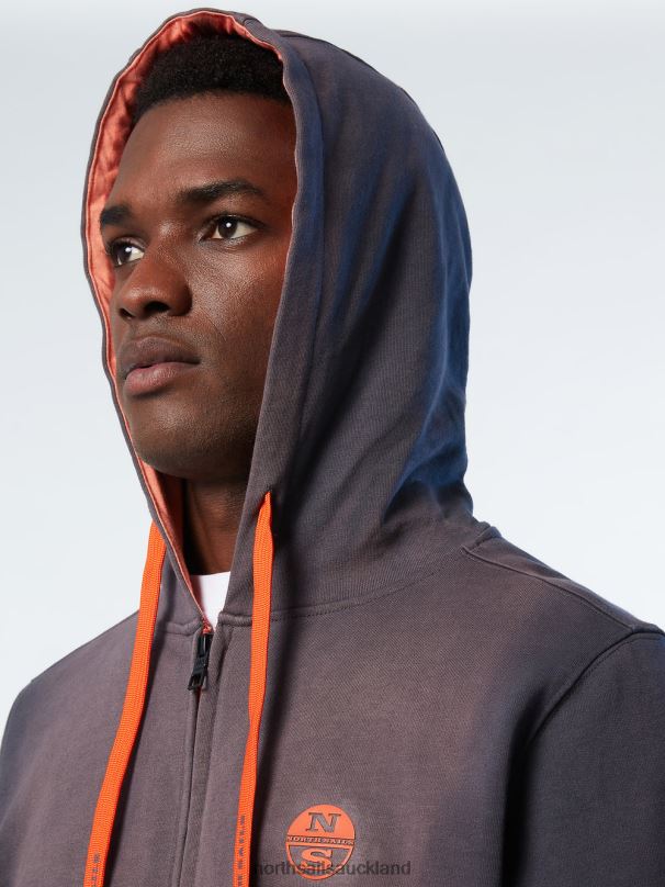 FULL-ZIP HOODIE Asphalt Clothing Men X20HV279 North Sails