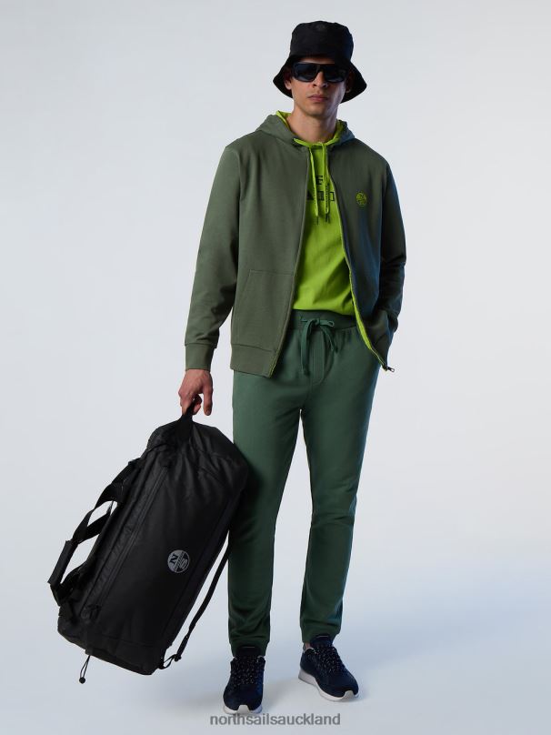 FULL-ZIP HOODIE Military green Clothing Men X20HV282 North Sails