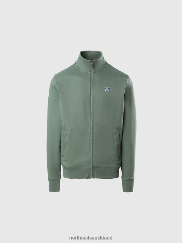 FULL-ZIP SWEATSHIRT Military green Clothing Men X20HV289 North Sails
