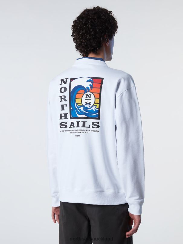 GRAPHIC PRINT SWEATSHIRT White Clothing Men X20HV266 North Sails