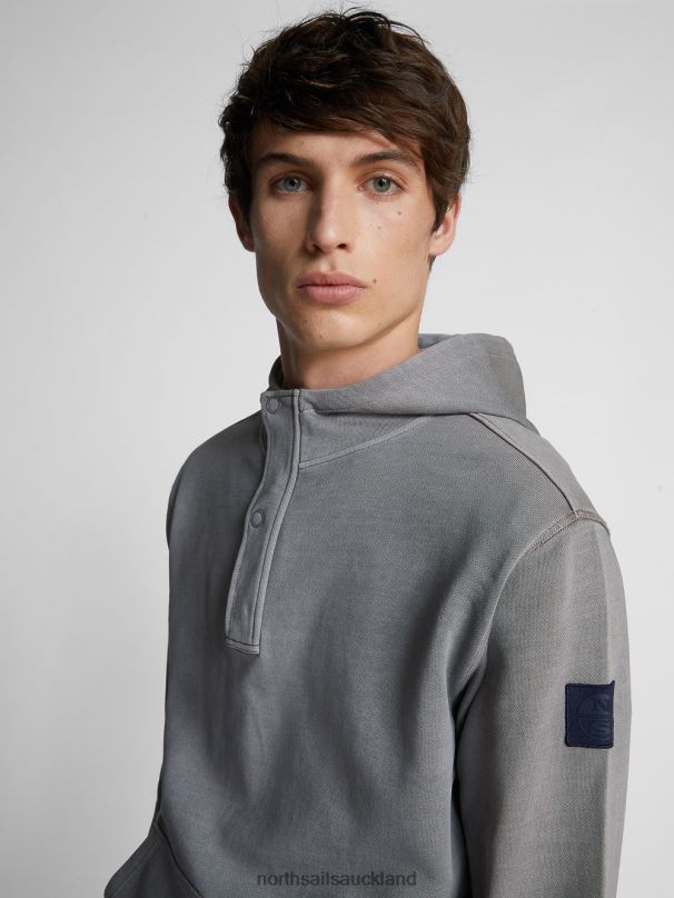 HOODED SWEATSHIRT Grey Clothing Men X20HV1111 North Sails