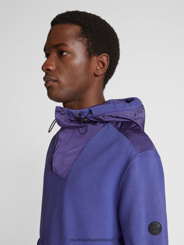 HOODED SWEATSHIRT Wave blue Clothing Men X20HV1242 North Sails