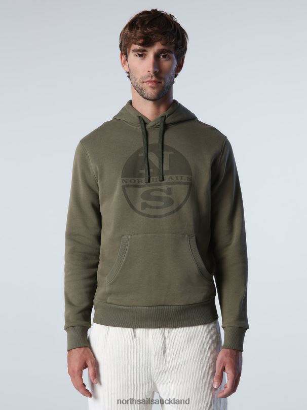 LOGO HOODIE Ivy green Clothing Men X20HV785 North Sails