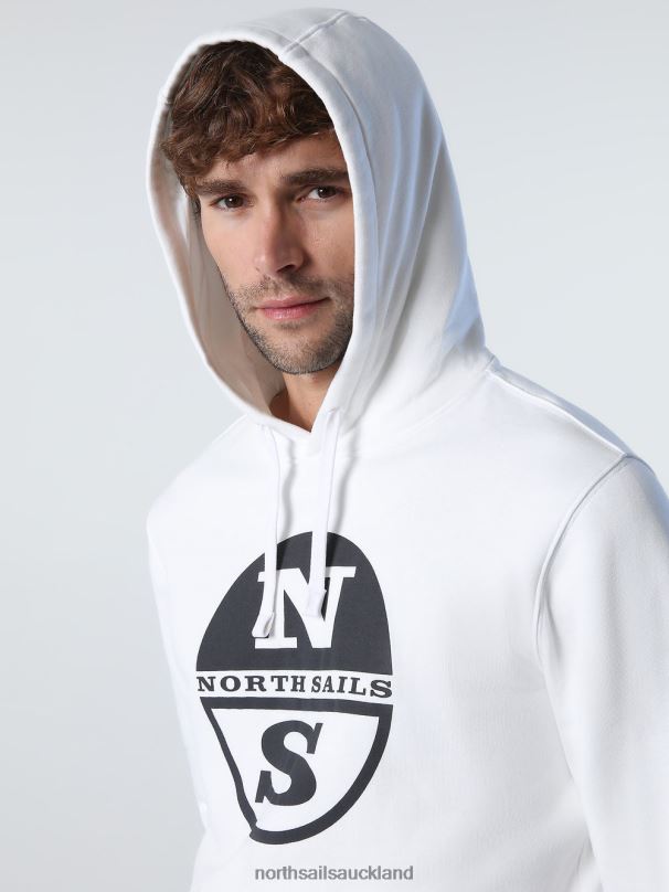 LOGO HOODIE Marshmallow Clothing Men X20HV784 North Sails