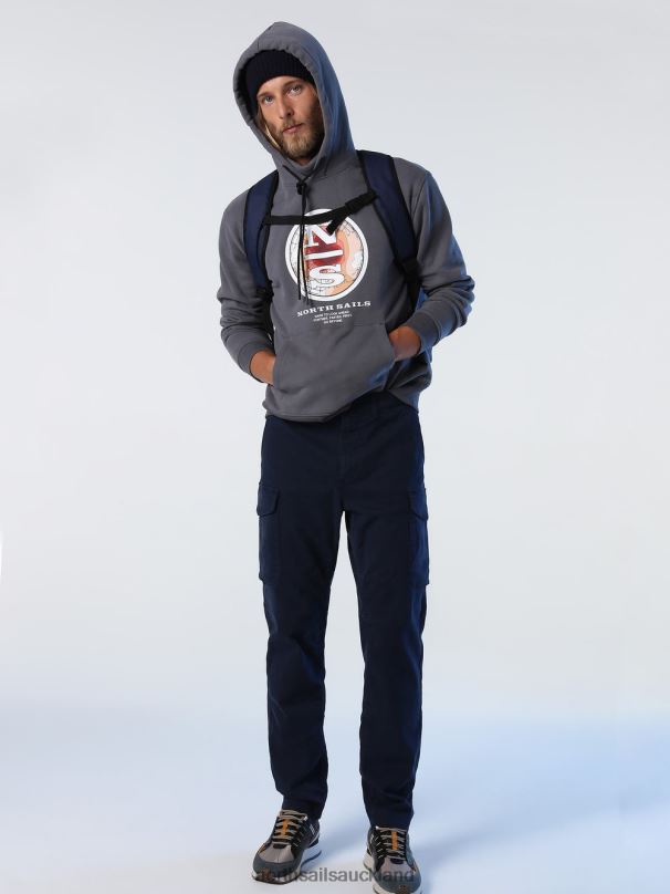 PRINTED HOODIE Asphalt Clothing Men X20HV1016 North Sails