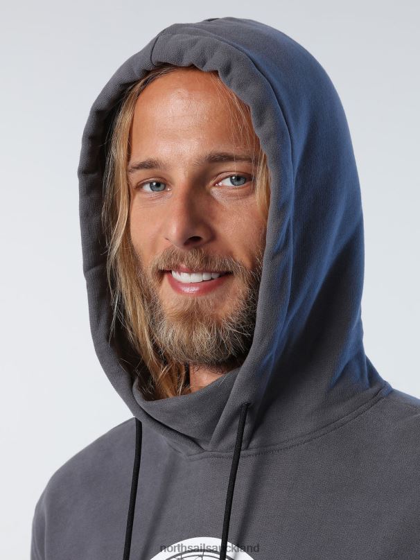 PRINTED HOODIE Asphalt Clothing Men X20HV1016 North Sails