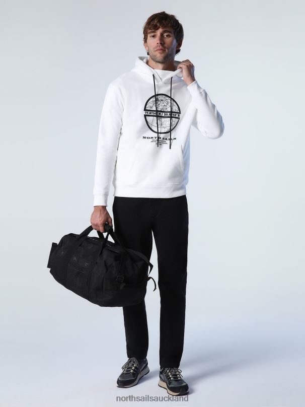 PRINTED HOODIE Marshmallow Clothing Men X20HV1013 North Sails