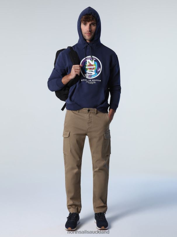 PRINTED HOODIE Navy blue Clothing Men X20HV1015 North Sails