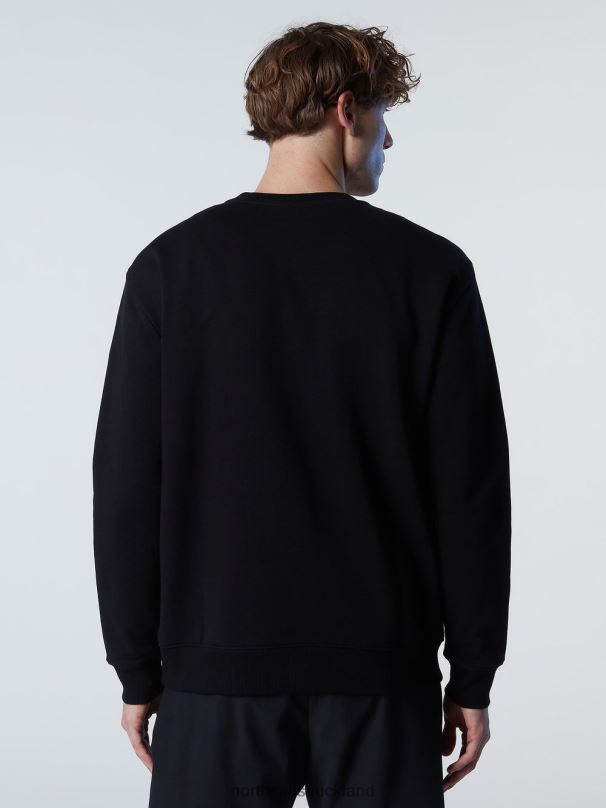 SWEATSHIRT WITH CHEST PRINT Black Clothing Men X20HV295 North Sails