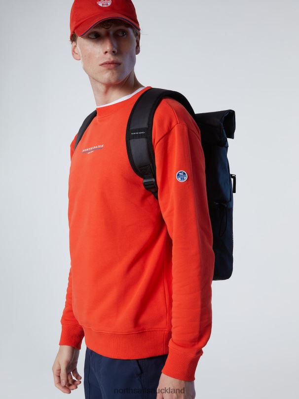 SWEATSHIRT WITH CHEST PRINT Bright orange Clothing Men X20HV292 North Sails