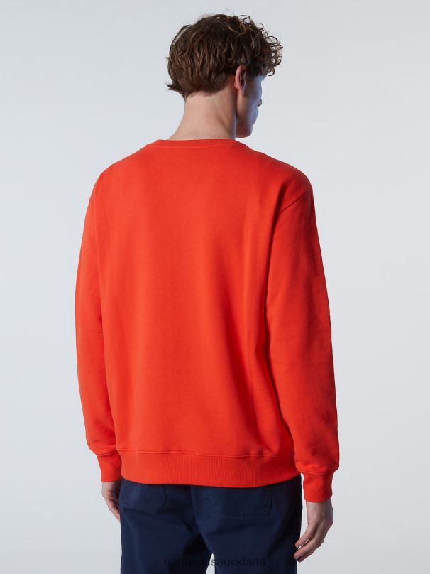 SWEATSHIRT WITH CHEST PRINT Bright orange Clothing Men X20HV292 North Sails