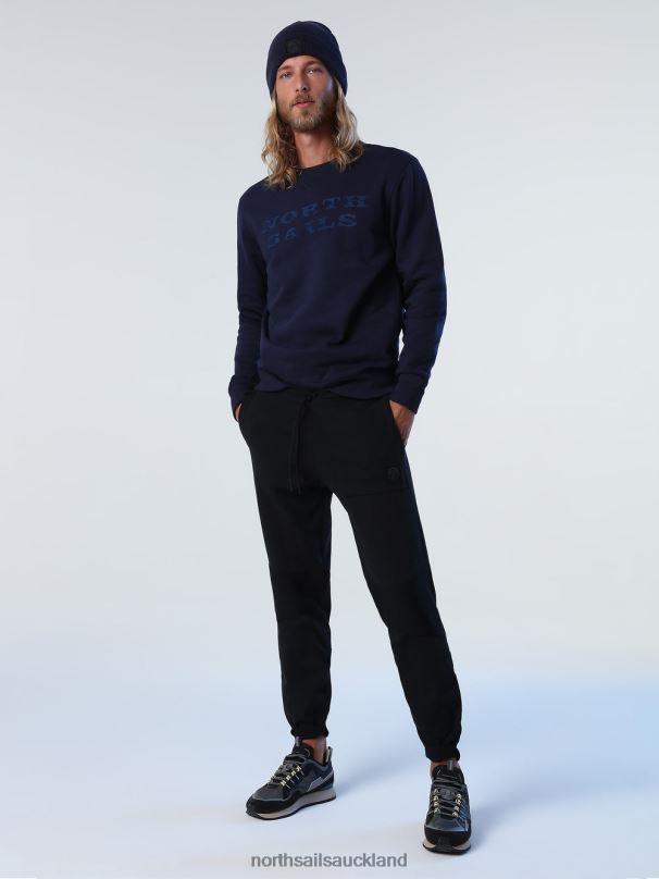 SWEATSHIRT WITH LETTERING Navy blue Clothing Men X20HV932 North Sails