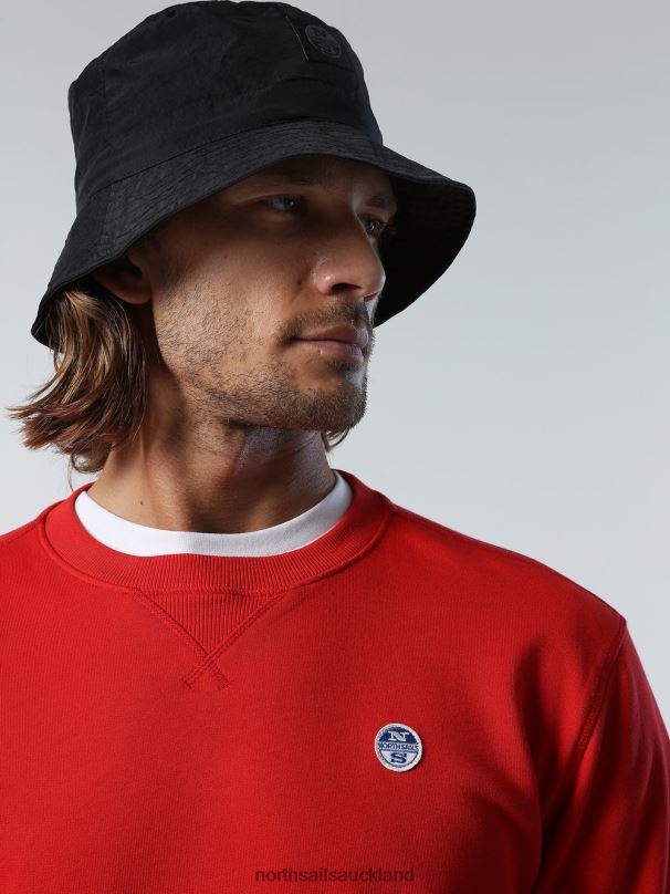 SWEATSHIRT WITH LOGO PATCH Red Clothing Men X20HV285 North Sails