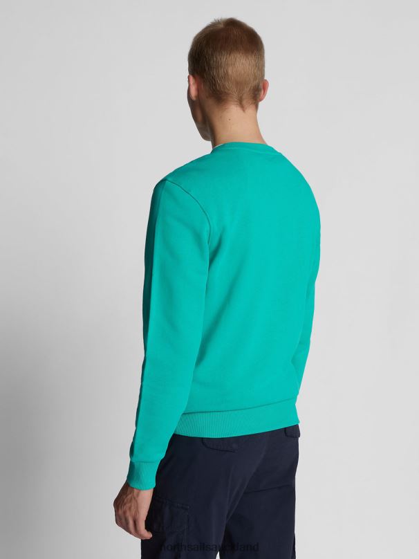 SWEATSHIRT WITH MAXI LOGO Emerald Clothing Men X20HV1227 North Sails