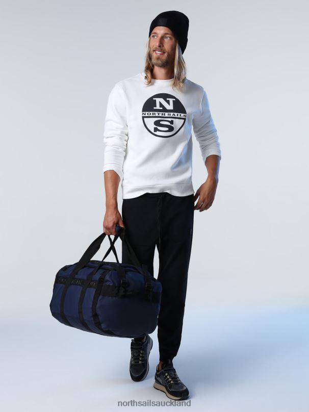 SWEATSHIRT WITH MAXI LOGO Marshmallow Clothing Men X20HV948 North Sails