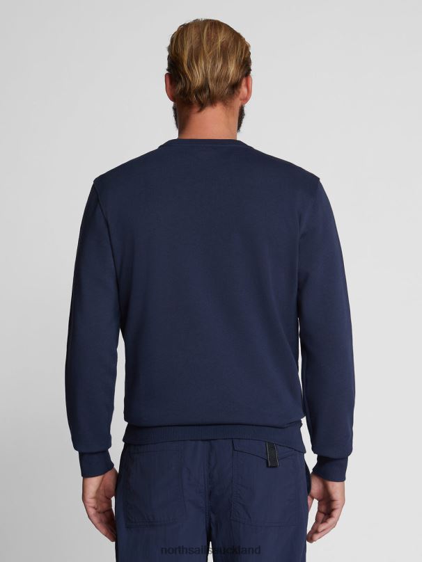 SWEATSHIRT WITH MAXI LOGO Navy blue Clothing Men X20HV1228 North Sails