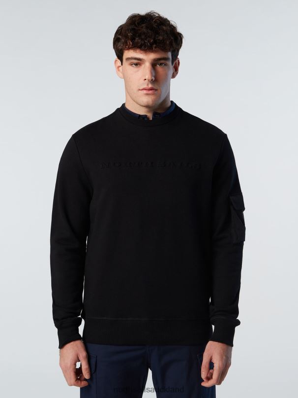 SWEATSHIRT WITH POCKET Black Clothing Men X20HV272 North Sails