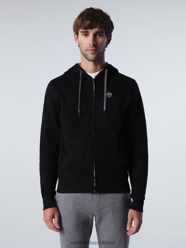 ZIP SWEATSHIRT Black Clothing Men X20HV825 North Sails